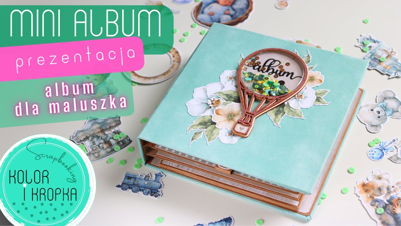 #albumscrapbooking dla chłopca z kolekcji HELLO BABY od @alchemyofart7814