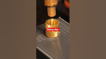 How to insert brass threaded inserts into a 3d printed object #asmr #3dprinted