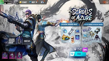 Scrolls of Azure Elite Bundle Preorder & New Elite Pass || Sheer Hat Reward in Free Fire