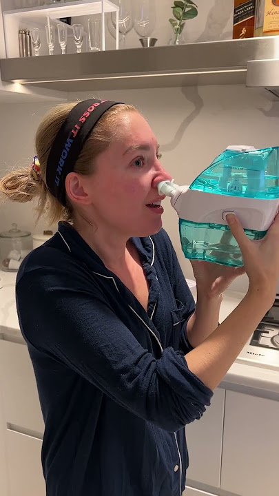 Trying a Navage Nose Cleaner #shorts
