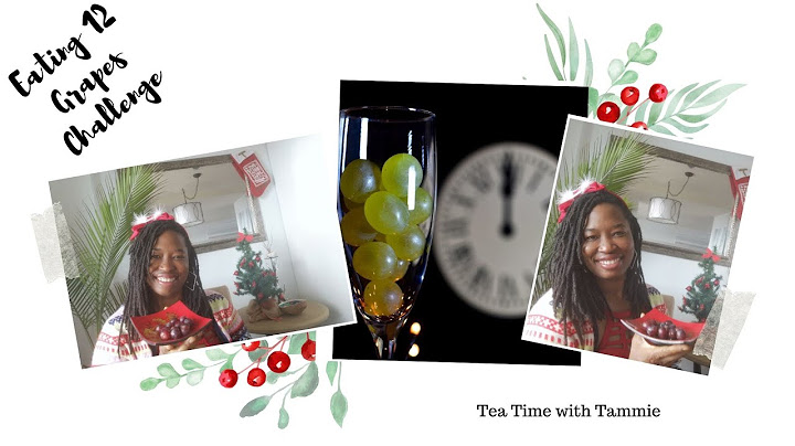 Grape Eating Challenge - Spanish Traditions | Eating 12 grapes tradition  - Black grape #funwithfood