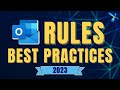 How to manage outlook rules  best practices  2023  efficiency 365