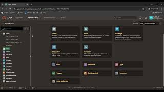 26 Exploring the Object Browser in Oracle APEX | SQL Workshop Overview