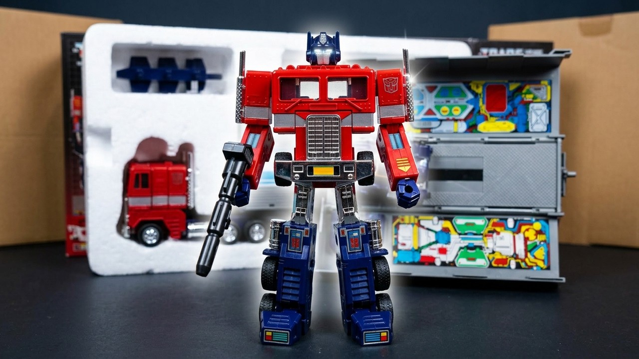 Unboxing G1 Optimus Prime Reissue | All Accessories, Robot and