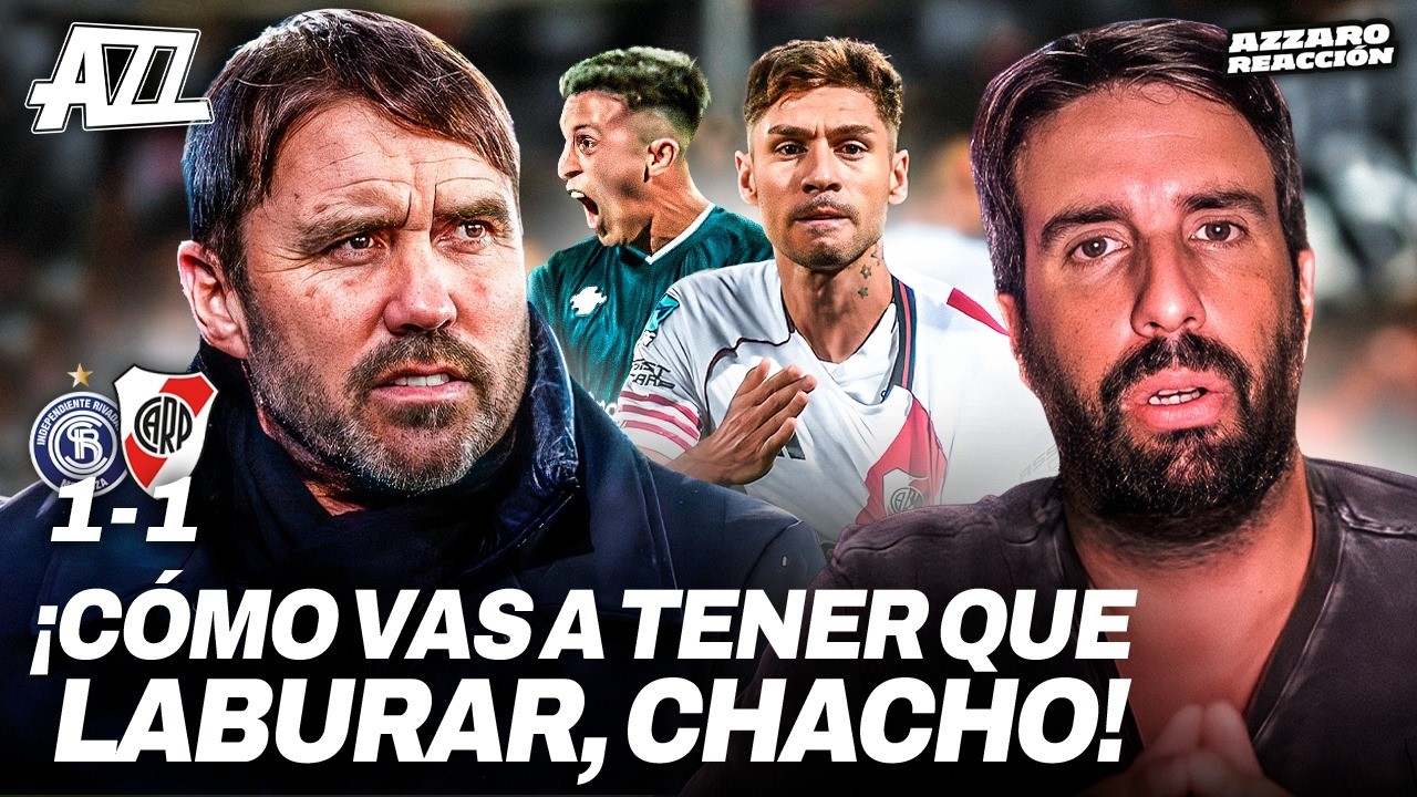AZZARO REACCIÓN - RIVER EMPATÓ 1-1 CON INDEPENDIENTE RIVADAVIA EN MENDOZA