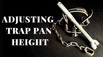 Adjusting Trap Pan Height using the Fox Hollow Pan Adjuster