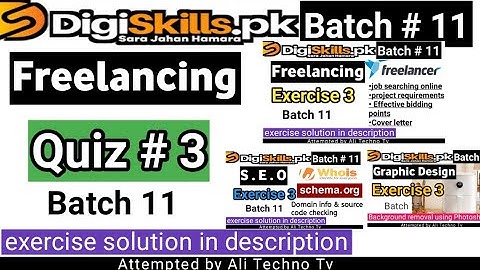 Freelancing Quiz 3 Batch 11 | Digiskills freelancing quiz 3 batch 11 | Freelancing Quiz 3 solved