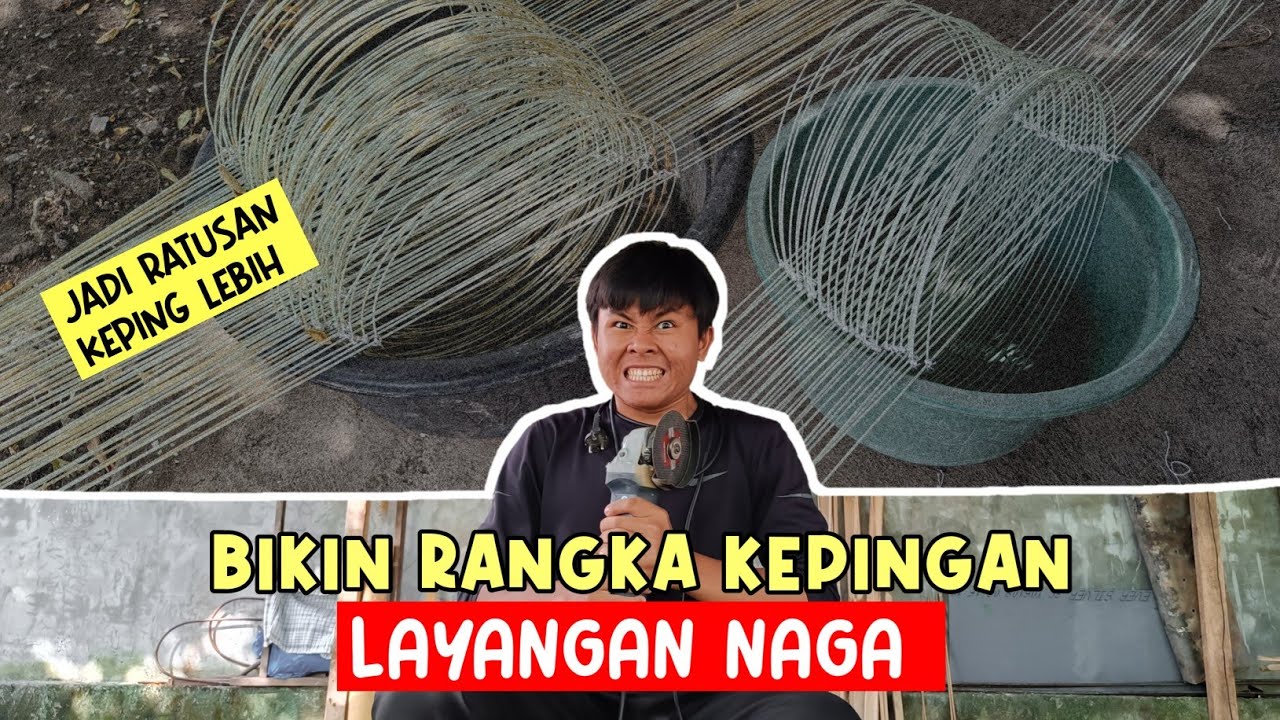 SUPER NGEBUT‼️ Rakit Kepingan Fiber Layangan Naga🐉🪁