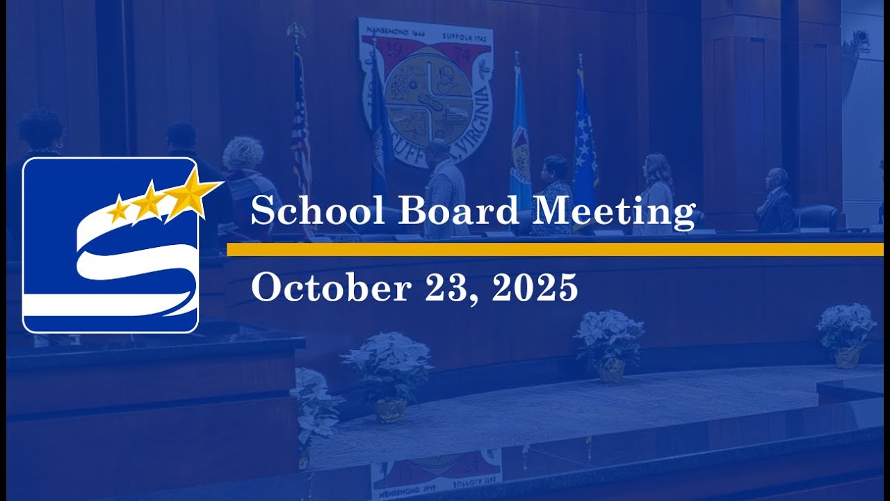 October 23, 2025 - School Board Meeting - YouTube