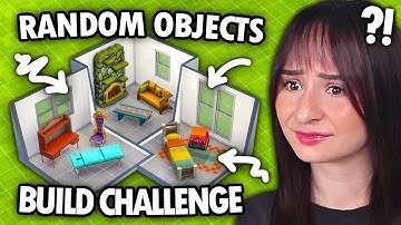 Every room is 3 RANDOM ITEMS build challenge in The Sims 4