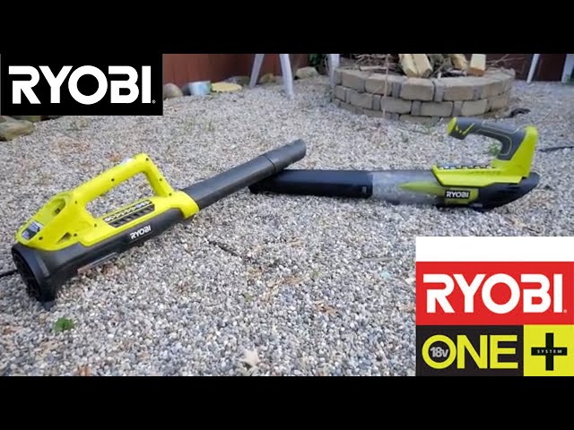 Test Souffleur Ryobi batterie / Cordless Blower Ryobi OBL1802 18V