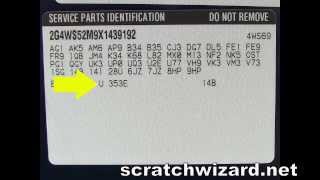 How to find your Buick paint code.