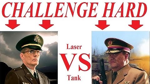 🔴 C&C Generals Zero Hour - Challenge Hard - 2 - Laser vs Tank 🔴