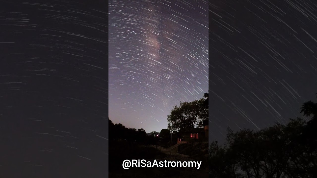 Milkyway trails on Insta360 One R One inch mod 