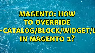 Magento: How to override module-catalog/Block/Widget/Link.php in magento 2?