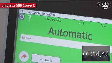 Kallfass Universa 500 Servo C High-Speed Shrink Wrap Machine Wrapping Trays Of Doughnuts.