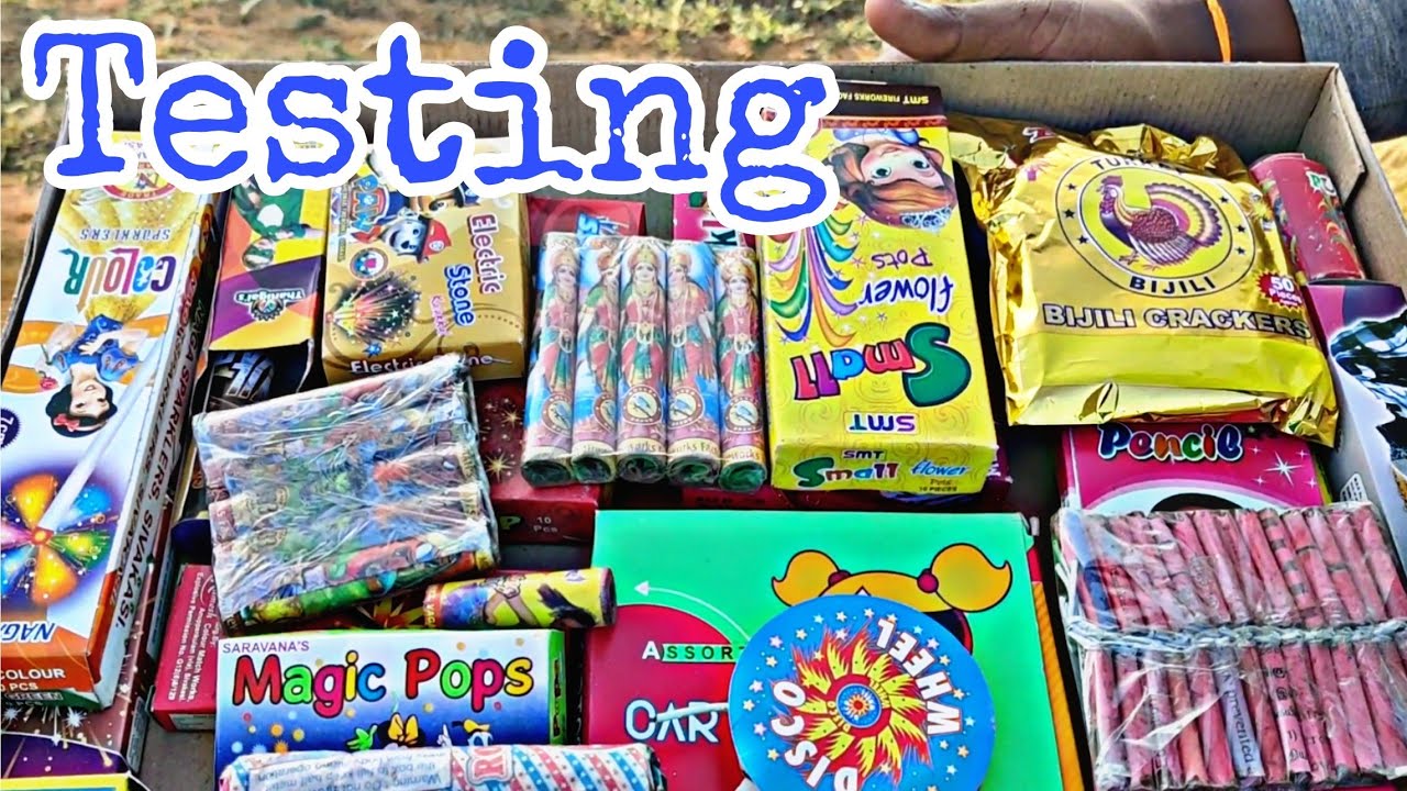 Diwali crackers Testing Different types of Sivakasi Crackers testing