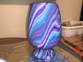 Pouring Deco art ready to pour acrylic paints on a vase and canvas