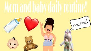 Mom and baby daily routine! || Bloxburg roleplay ||