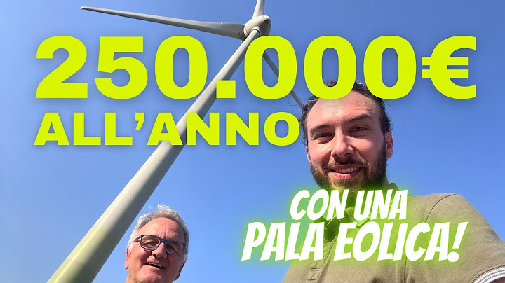 QUANTO SI GUADAGNA CON UNA PALA EOLICA? La vera-verità sull'eolico