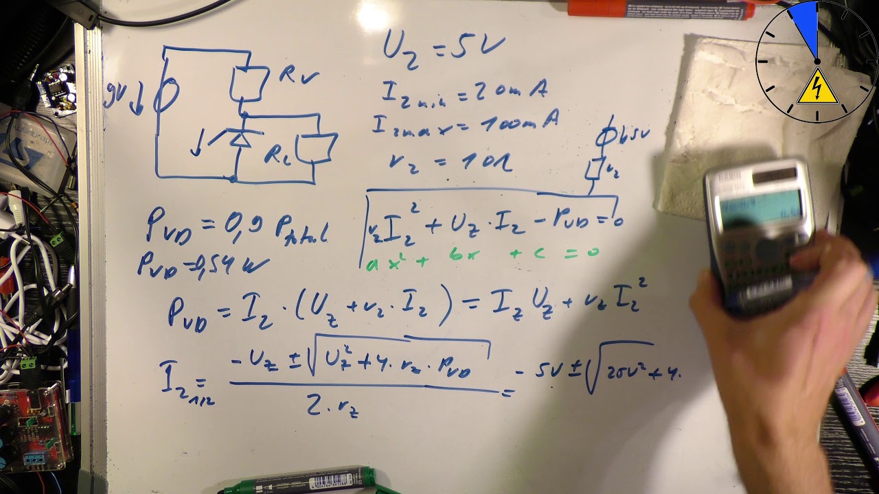 Z Diode Vorwiderstand dimensionieren mit Lastwiderstand