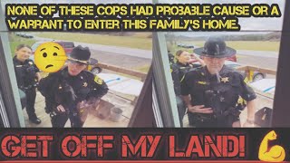 Female Cops Call For Backup To Attempt To Enter Families Home Without Warrant, Or Probable Cause