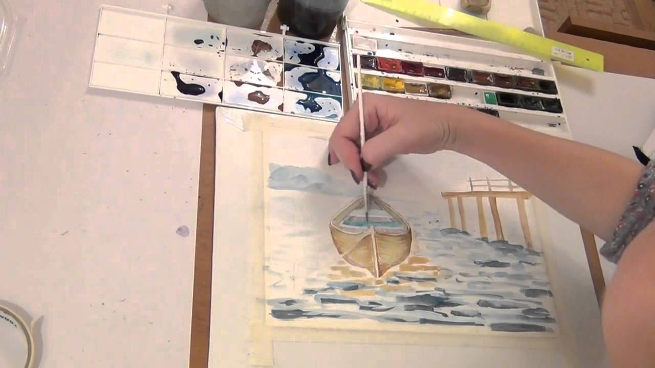 Рисунок акварелью для начинающих - YouTube