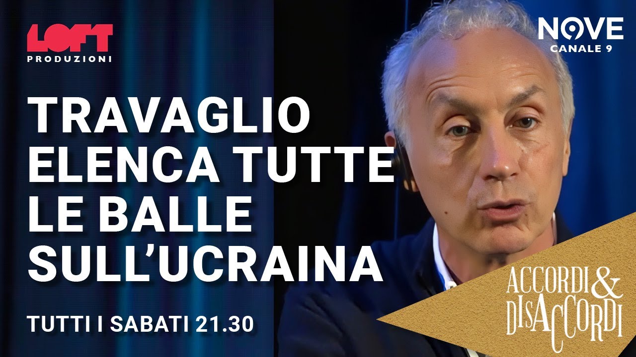 Travaglio elenca tutte le balle sull’Ucraina
