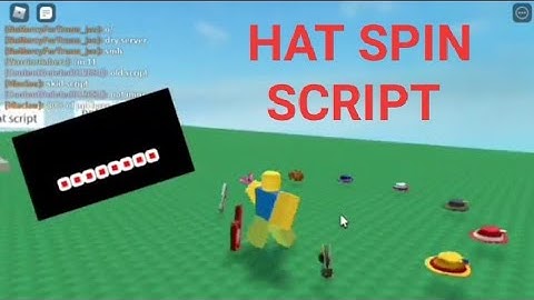 FE HAT SPIN SCRIPT played in Fencing Roblox - see script link on comments