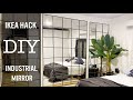 IKEA HACK DIY Industrial Mirror wall for 60$! // How to mirror wall