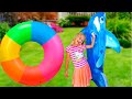 Radena and big inflatable water toys