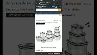 Kit Com Potes Marmitex Alimentos Cozinha Com Tampa 10un - Electrolux