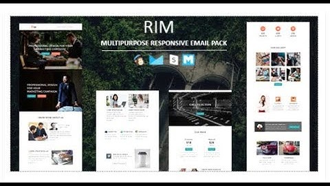 Rim - Multipurpose Responsive Email Template with Stampready  | Themeforest Download