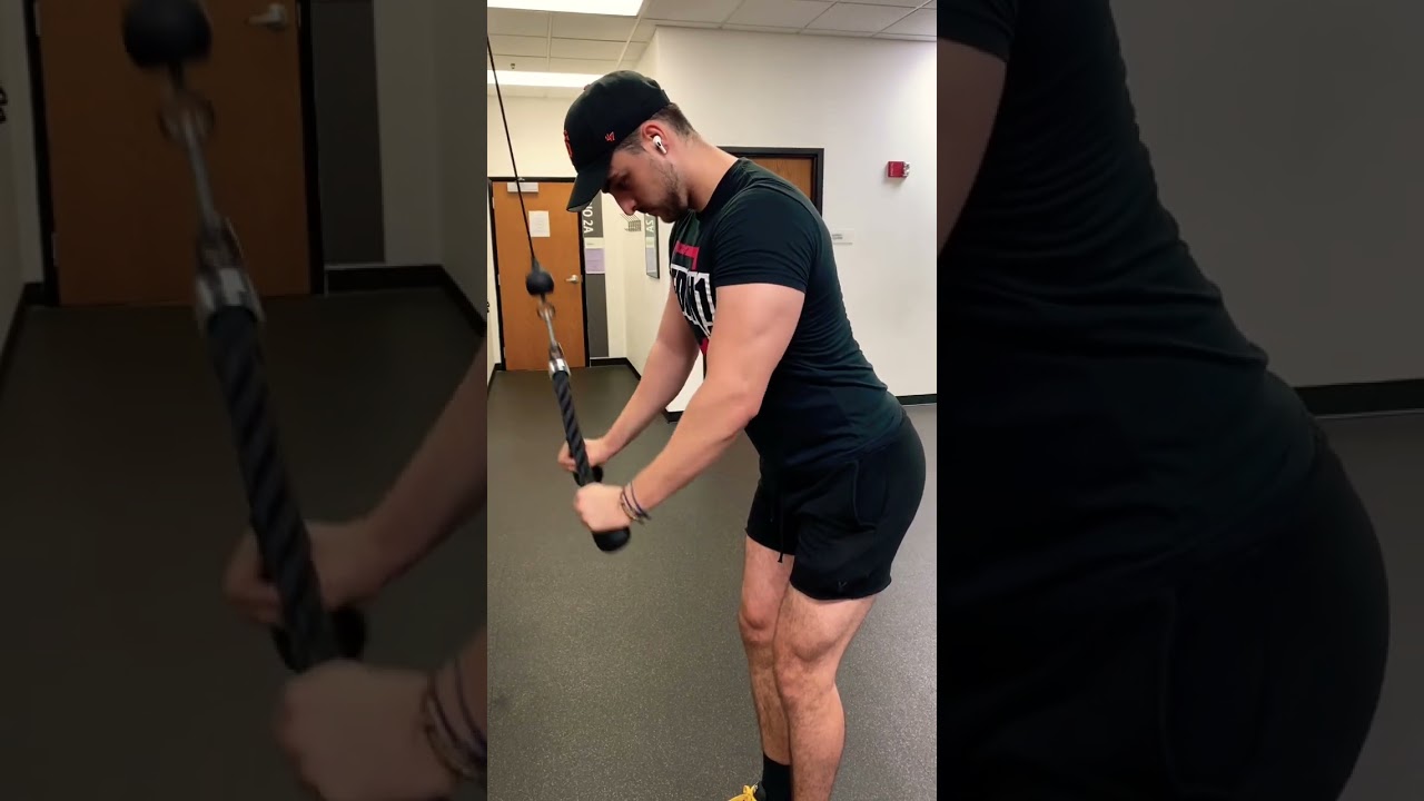 Quick Gym Tips #1 Cable Rope Triceps Pushdown!!!🤩 #gym #fitness #motivation #bodybuilding