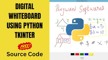Digital WhiteBoard using Python Tkinter | Download Free Source Code