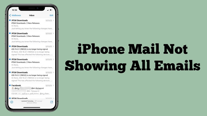 IPhone Mail app not showing all emails