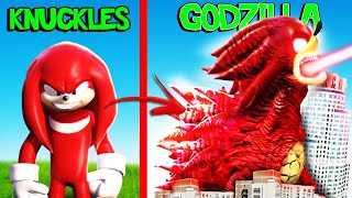 Upgrading KNUCKLES To KNUCKLES GODZILLA In GTA 5 (Sonic)
