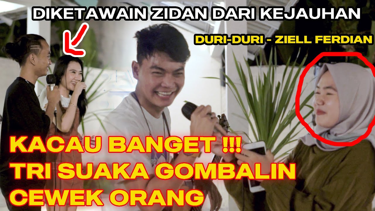 Gombalin Pacar Orang - DURI-DURI - ZIELL FERDIAN Live Ngamen TRI SUAKA, ZIDAN Di menoewa kopi