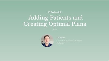 Adding Patients and Creating Optimal Plans