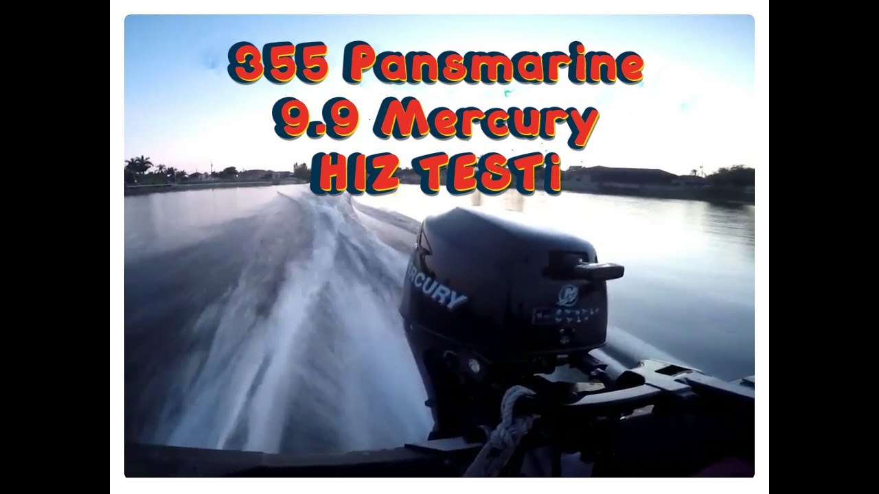3.55 Pansmarine tekne, 9.9 Mercury Motor ile Kaç Yapar?