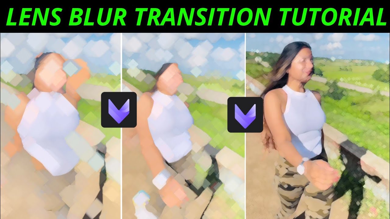 Camera Lens Blur Video Editing Lens Blur Transition Effect