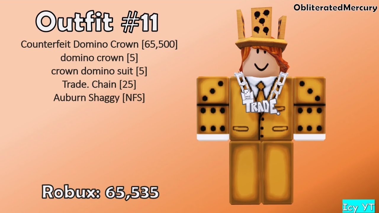 20 Counterfeit Domino Crown Roblox Outfits - YouTube