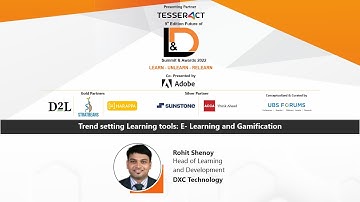 9th Edition Future of L&D Summit & Awards 2022 - Trend setting Learning tools: E- Learning