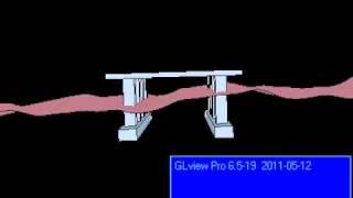 Simulation of an semi-submersible in irregular sea (NORSWAP wave specter)
