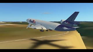 INFINITE FLIGHT FedEx MD-11 delivers to Branson, MO.