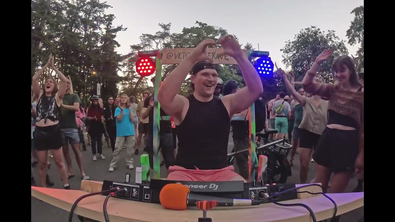 J-BONE - DJ on a BIKE at VICTORIA BIKE RAVE