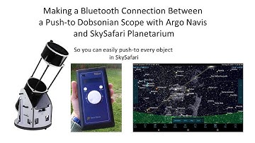 Push-to Dobsonian Telescope with Argo Navis connection to SkySafari Planetarium via Bluetooth