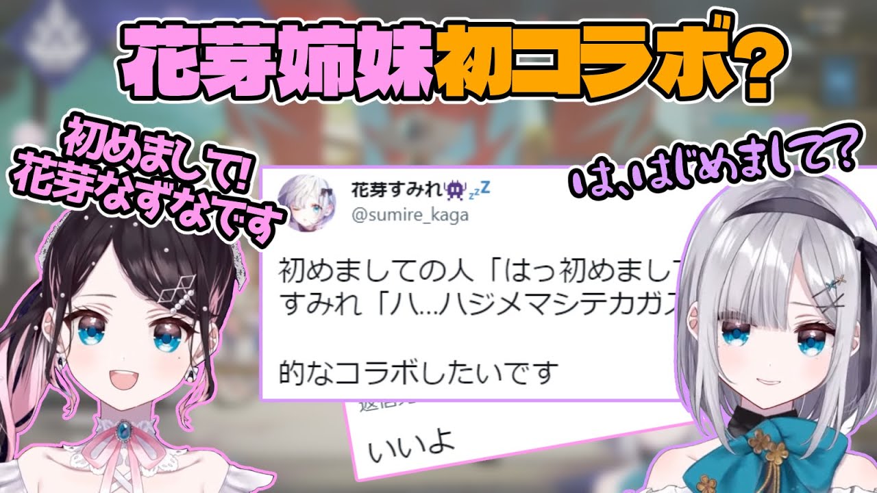花芽姉妹による初めまして的なコラボ【花芽すみれ/花芽なずな/ぶいすぽ