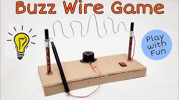 How to make Buzz Wire Game | DIY Indoor Games