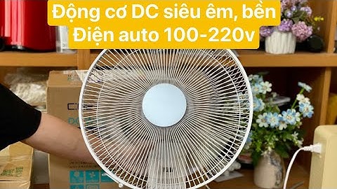 Quạt treo tường Cnet động cơ DC ,7 cánh và 8 cấp độ gió cực kì êm